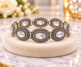 Silver Bling Concho stretch bracelet