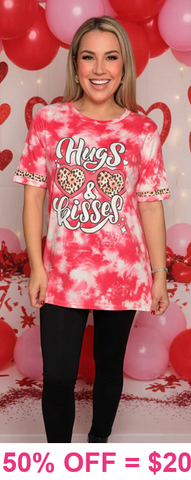 Hugs & Kisses graphic tee