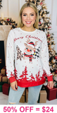 Christmas Reindeer long sleeve top
