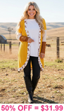 Mustard Fall cardigan