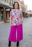 3X Colorful Floral & bird print Top