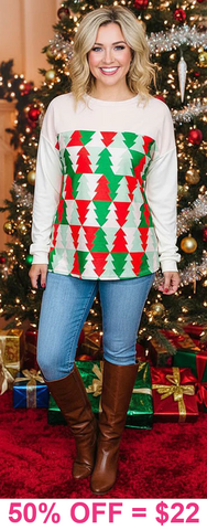 Christmas Tree long sleeve top