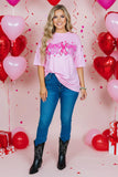 Pink XOXO Bow Shirt