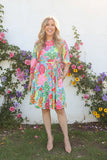 Floral Spring belted dress