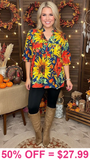 Sunflower baby doll top