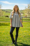 Western Horse embroidery blouse