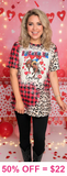 'Pucker Up Cowboy' Valentine's top