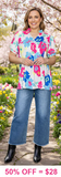 Colorful Floral baby doll top