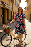 Pink and Blue floral dress