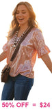 Rose Gold sequin blouse
