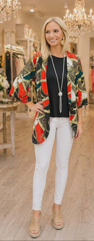 Multi print Cardigan