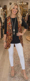 Red & Tan Leopard Vest