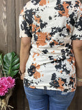 COWGIRLS Print Dssign short sleeve top