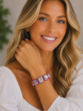 Red Bling Bling stretch bracelet