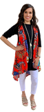 Tangerine Floral Long Vest