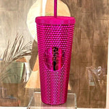 HOLIDAY EDITION!  Pink Studded Tumbler