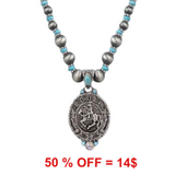 Western Rodeo Theme Beaded Necklace