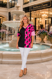 Black & Pink Leopard top
