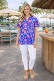 Beautiful Floral flutter top
