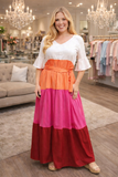 Color Block Fall Dress
