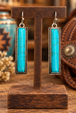 Turquoise Rectangle stone earrings