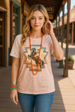 L, XL, 2X, 3X  : Western Graphic tee