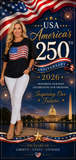 USA 250 Year Anniversary Sequin Flag Top 2026