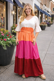 Color Block Fall Dress