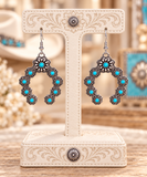 Western Squash Blossom Dangle Earring