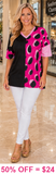 Black & Pink Leopard top