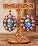 Copper Bling BIG Concho Earrings