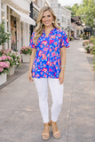 Beautiful Floral flutter top