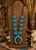Grande Turquoise Squash Blossom Necklace
