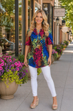 Multi Color Animal Print Top