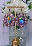 Copper Bling BIG Concho Earrings