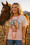 L, XL, 2X, 3X  : Western Graphic tee