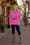 Desert Dreams pink graphic tee