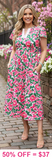 S,M,2X : Floral dress