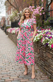 S,M,2X : Floral dress