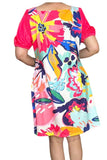Floral print dress with puff sleeves