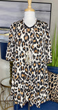 Cream Big Spot Leopard FLUTTER Tunic