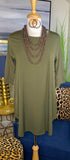 SMALL - Olive Scoop Tunic